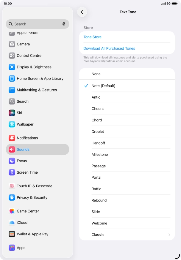 Press the required message tones to hear them.