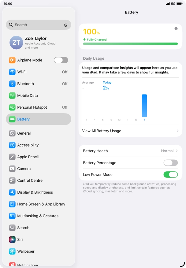 Slide your finger upwards starting from the bottom of the screen to return to the home screen.