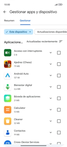 Pulsa la app deseada.