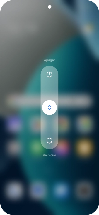 Pulsa el círculo y arrástralo hacia arriba.