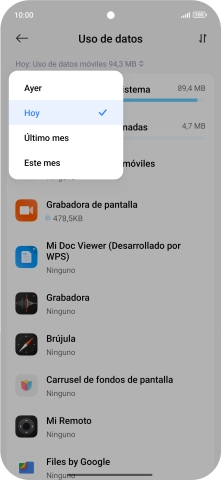 Pulsa el ajuste deseado.