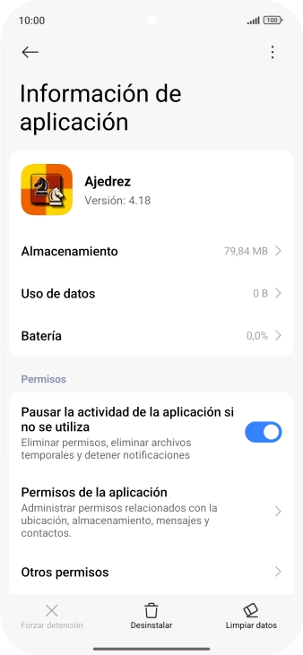 Pulsa Limpiar datos.