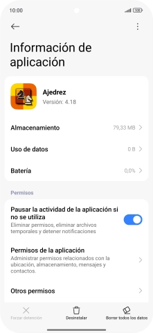 Desliza el dedo hacia arriba desde la parte inferior de la pantalla para terminar y volver a la pantalla de inicio.