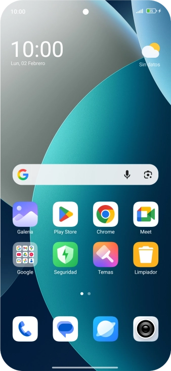 Cuando el icono de carga de batería aparece en la pantalla, el teléfono se está cargando.