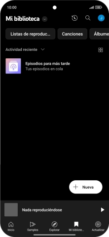 Pulsa la lista desplegable.