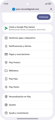 Pulsa Gestionar apps y dispositivo.