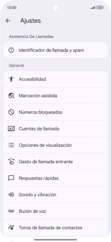Pulsa Cuentas de llamada.
