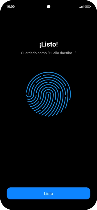 Pulsa Listo.