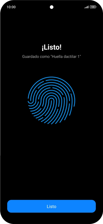 Pulsa Listo.