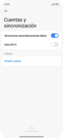 Pulsa Añadir cuenta.