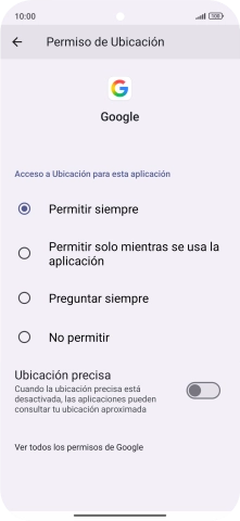 Pulsa el ajuste deseado.