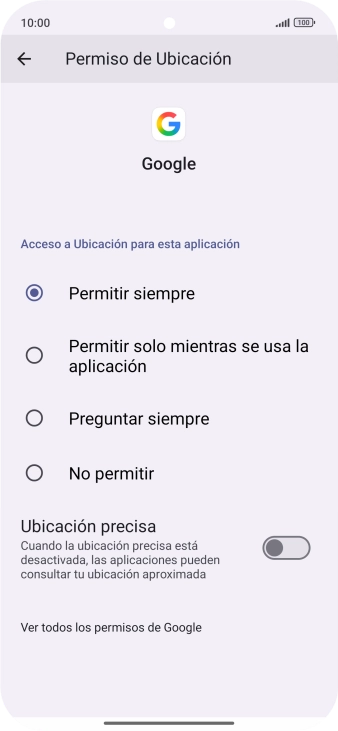 Pulsa el ajuste deseado.