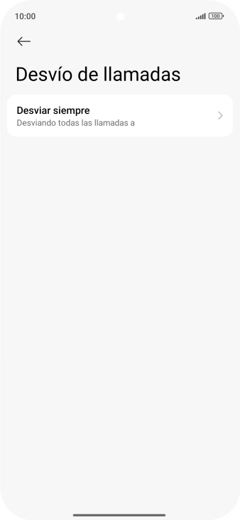 Pulsa el tipo de desvío deseado.