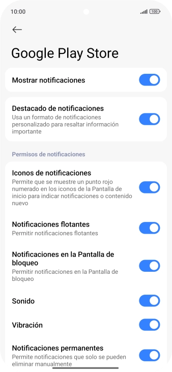 Pulsa el indicador junto a 