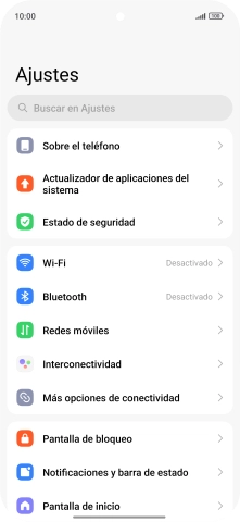 Pulsa Redes móviles.