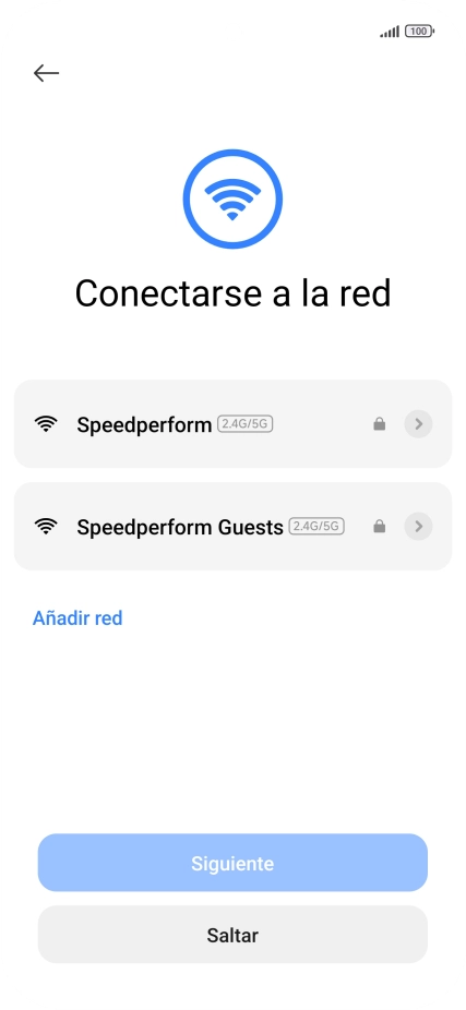 Pulsa la red wifi deseada.