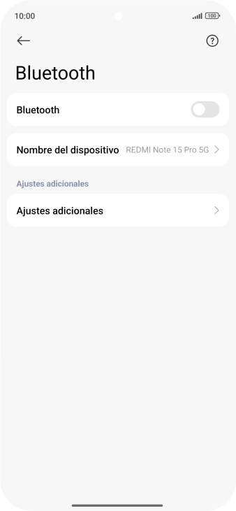 Pulsa el indicador junto a 