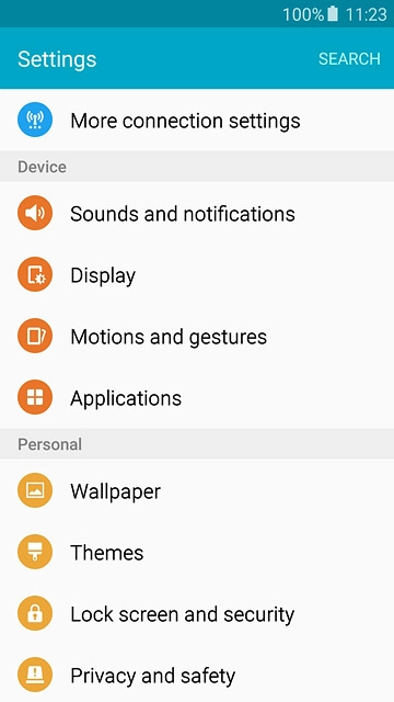 Press Privacy and safety.