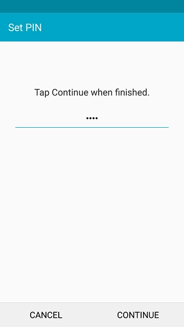 Key in the required phone lock code and press CONTINUE.