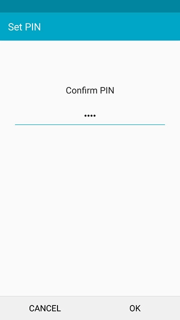 Key in the phone lock code again and press OK.