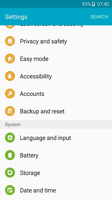 Press Date and time.