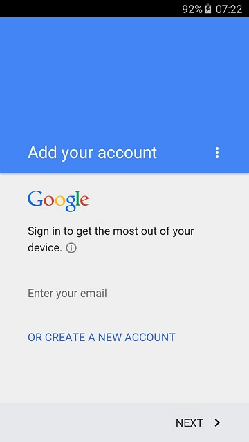 Press Enter your email and key in the username for your Google account.