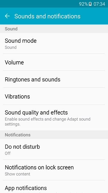 Press Ringtones and sounds.