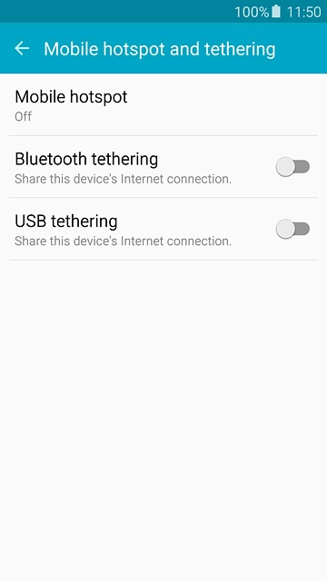 Press Mobile hotspot.