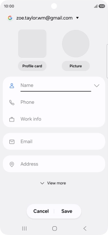 Press the address book drop down list.