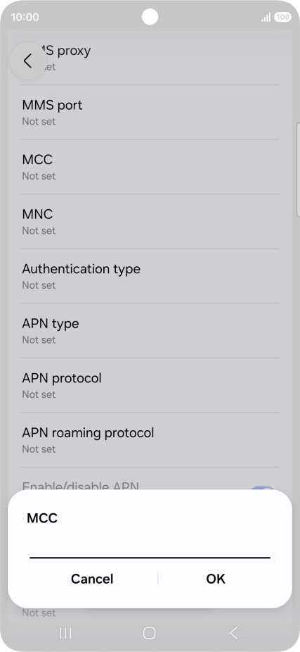 Key in 234 and press OK.