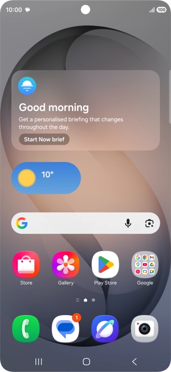 The text/picture message icon shows that you've received a new text or picture message.