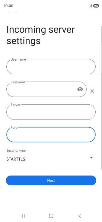 Press the drop down list below 