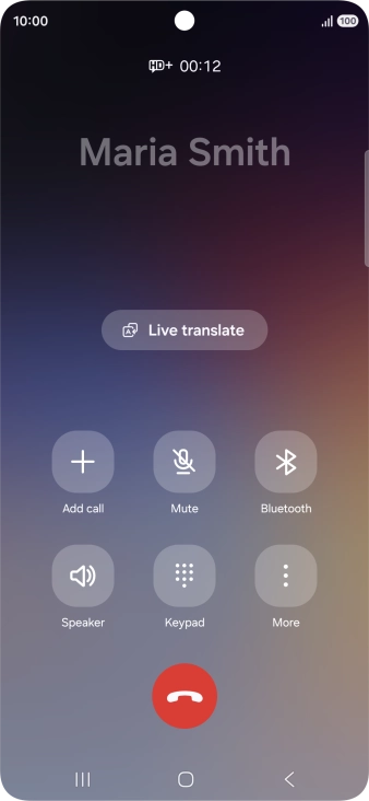 Press Live translate.