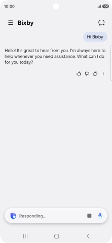 Press the Home key to return to the home screen.