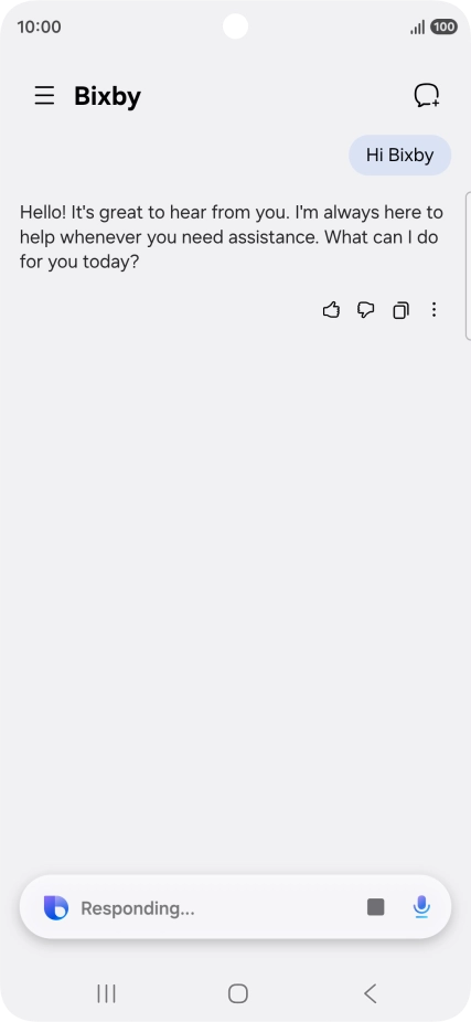 Press the Home key to return to the home screen.