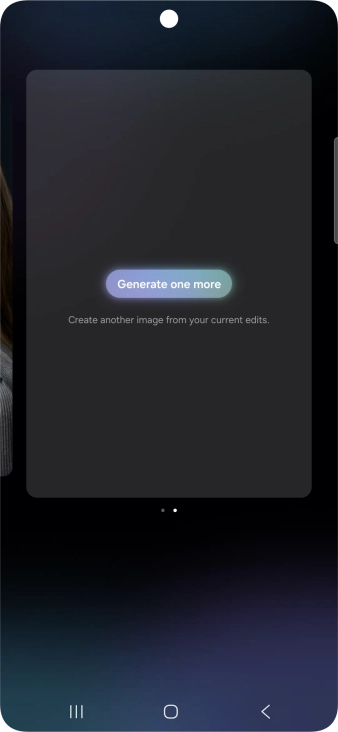 Press Generate one more to generate a new photo suggestion.
