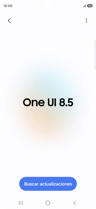 Pulsa Buscar actualizaciones. Si hay una versión de software nueva disponible, aparecerá ahora en la pantalla. Sigue las indicaciones de la pantalla para actualizar el software del teléfono.