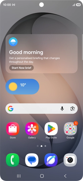 The email message icon shows that you've received a new email message.