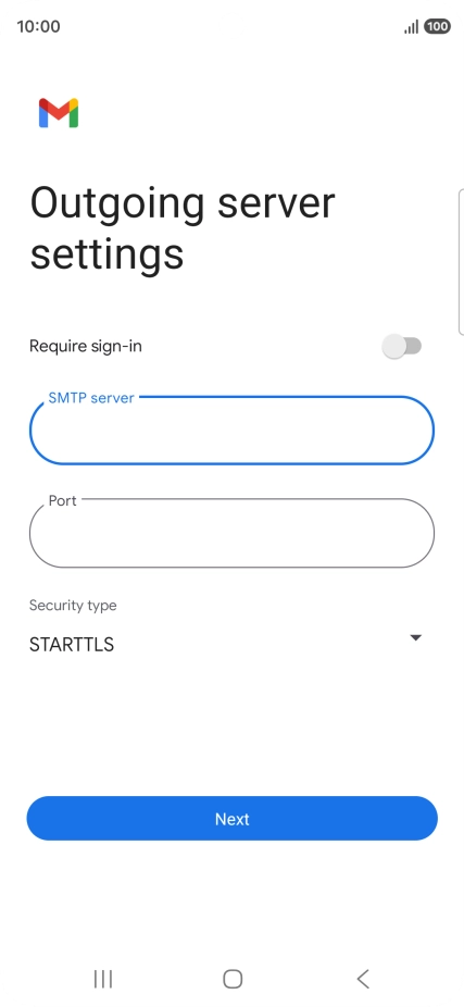 Press the field below 
