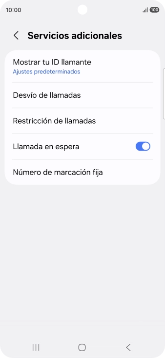 Pulsa el indicador junto a 