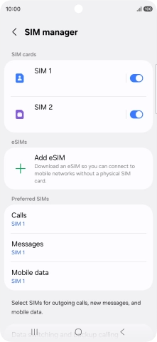 Press the required price plan.