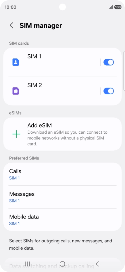 Press the required price plan.