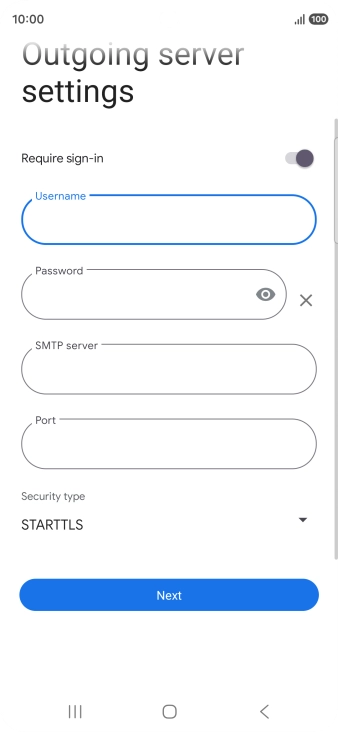 Press the field below 