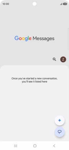Press the profile icon.