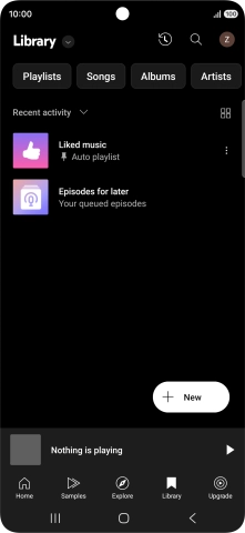 Press the drop down list.