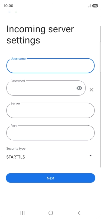 Press the field below 