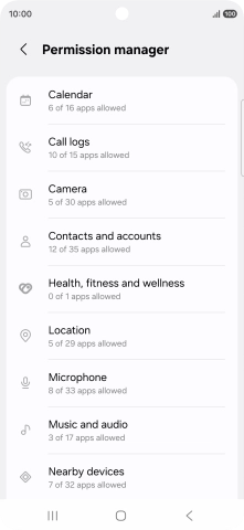 Press the required phone function.