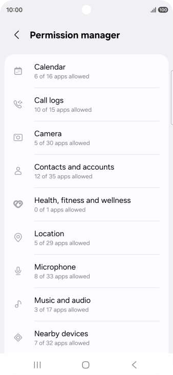 Press the required phone function.