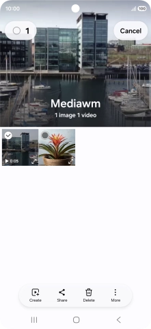 Press the select all icon.
