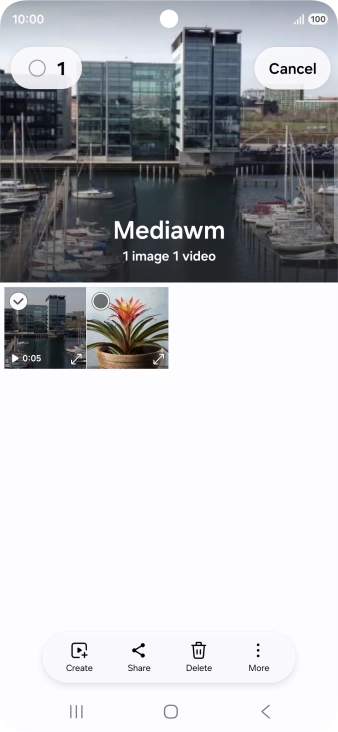 Press the select all icon.